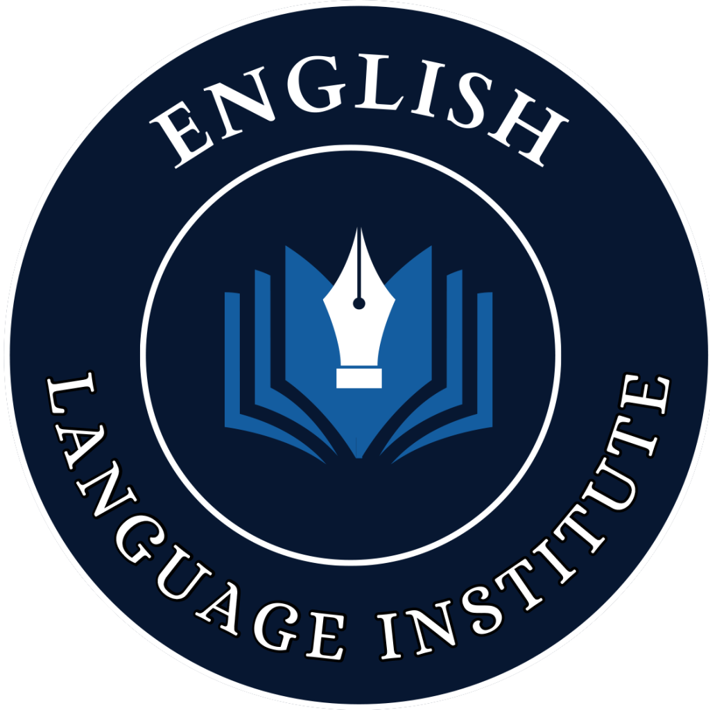 First Language English Logo English Language Institute